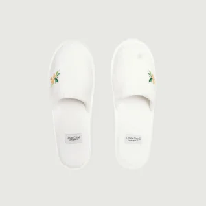 LA Capsule Terry Cloth Slippers | Alpine White